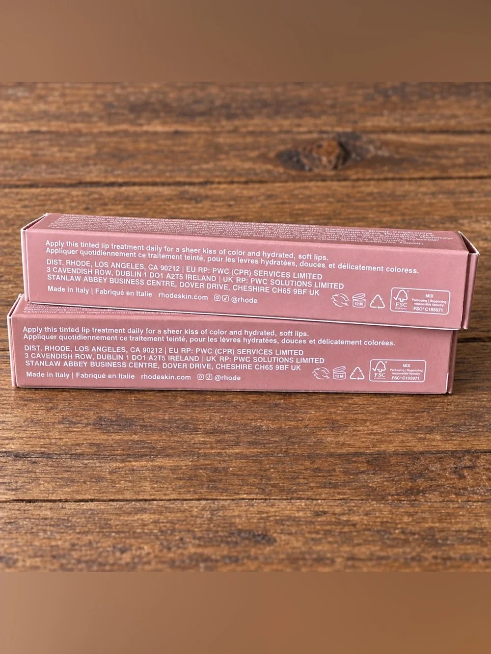 BNIB Rhode Skin Peptide Lip Tint Duo - Toast (Set of 2)
